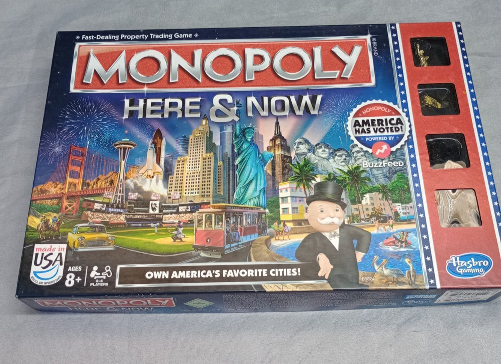 Monopoly Here and Now America Has Voted Edition Board Game Hasbro 2015 USA